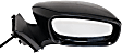 Passenger Side Mirror, Power, Non-Heated, Manual Folding, Paintable, No Signal Light, Memory, Puddle Light, Auto-Dimming and Blind Spot Feature, Coupe