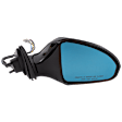 Passenger Side Mirror, Power Adjust, Manual Folding, Heated, Paintable, No Signal Light, With memory, No Puddle Light, Auto-Dimming, and Blind Spot Feature, With Rear View Monitor, Base Model