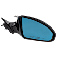 Passenger Side Mirror, Power Adjust, Manual Folding, Heated, Paintable, No Signal Light, With memory, No Puddle Light, Auto-Dimming, and Blind Spot Feature, With Rear View Monitor, Base Model