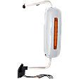 Driver Side Mirror, Power Adjust, Heated, Manual Folding, Chrome, In-glass Signal Light, without Bracket, with CB Antenna Provision