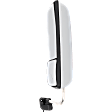 Passenger Side Mirror, Manual Adjust, Heated, Chrome, In-glass Signal Light