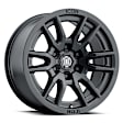 ICNWH2417858347SB ICON Alloys Vector 6, Satin Black, 17 x 8.5 / 6 x 5.5, 0mm Offset, 4.75in. BS