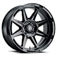 ICNWH6020108345GB ICON Alloys Bandit, Gloss Black, 20 x 10 / 6 x 5.5, -24mm Offset, 4.5in. BS