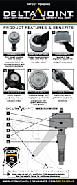 ICNSUS98505DJ Front, Driver or Passenger Side, Upper Control Arm