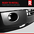 Front Textured Bumper Cover, For Models With Standard Duty, With Tow Hook Holes, With Fog Light Holes, Without Parking Aid Sensor Holes