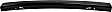 Front Bumper, Painted Black, Without Mounting Brackets