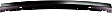 Front Bumper, Painted Black, Without Mounting Brackets