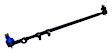 1963 Jeep CJ5 - Front or Rear, Passenger Side, Tie Rod Assembly, 24 1/2 In. Long, 11/16 In. Threads