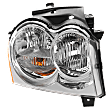 Passenger Side Headlight, with Bulb, Halogen, Clear Lens