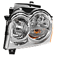 Driver Side Headlight, with Bulb, Halogen, Clear Lens, CAPA Certified