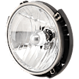 2007-2017 Jeep Wrangler - Driver Side Headlight, with Bulb, Halogen, Clear Lens