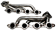 1850S-2 Headers Shorty, Natural, Made of Stainless Steel