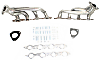 1850S-3 Headers Shorty, Natural, Made of Stainless Steel