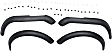 Front and Rear, Driver and Passenger Side Fender Flares, Textured Black