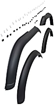 Front and Rear, Driver and Passenger Side Fender Flares, Textured Black