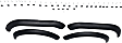 Front and Rear, Driver and Passenger Side Fender Flares, Textured Black