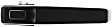 Front, Driver Side Exterior Door Handle, Textured Black, Without Key Hole