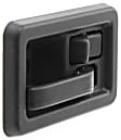 Front, Passenger Side Black Interior Door Handle