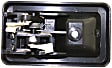 Front, Driver Side Black Interior Door Handle