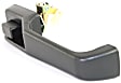 1999 Jeep Cherokee - Front Or Rear, Driver Side Textured Black Exterior Door Handle, Without Key Hole
