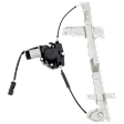 Front, Driver Side Power Window Regulator, With Motor