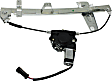 Front, Passenger Side Window Regulator, Power, With Plastic Bracket