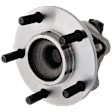 Rear, Driver or Passenger Side Wheel Hub, With Bearing, With Sensor, 5 x 4.5 in. Bolt Pattern