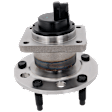 Front, Driver or Passenger Side Wheel Hub, with Bearing, Convertible/Coupe, 4-Wheel ABS, RWD