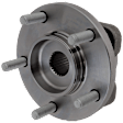Front, Driver or Passenger Side Wheel Hub, with Bearing, without 14 (in) Wheels