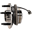 Front, Driver or Passenger Side Wheel Hub, With Bearing, With Sensor, 5 x 4.5 in. Bolt Pattern