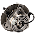 Front, Driver or Passenger Side Wheel Hub, With Bearing, With Sensor, 5 x 4.5 in. Bolt Pattern