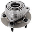 Front, Driver or Passenger Side Wheel Hub, 5 Lugs, With Bearing, 5 x 4.53 in. Bolt Pattern
