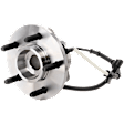 Front, Driver or Passenger Side Wheel Hub, With Bearing, With Sensor, 5 x 5.31 in. Bolt Pattern, 4WD