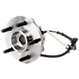 Front, Driver or Passenger Side Wheel Hub, With Bearing, With Sensor, 5 x 5.31 in. Bolt Pattern, 4WD