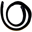 J5453950 Weatherstrip Seal - Front, Windshield Frame to Cowl, Direct Fit, Sold Individually