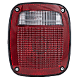 Passenger Side Tail Light, with Bulb, Halogen, Clear and Red Lens