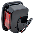 Passenger Side Tail Light, with Bulb, Halogen, Clear and Red Lens