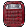 Driver Side Tail Light, with Bulb, Halogen, Clear and Red Lens