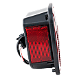 Driver Side Tail Light, with Bulb, Halogen, Clear and Red Lens