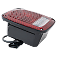 Driver Side Tail Light, with Bulb, Halogen, Clear and Red Lens