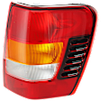 Passenger Side Tail Light, without Bulb, Halogen, Amber, Clear and Red Lens, Production Date From November 2001