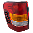 2004 Jeep Grand Cherokee Overland - Driver Side Halogen Tail Light, Without bulb(s), OE Replacement