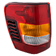 2004 Jeep Grand Cherokee Overland - Driver Side Halogen Tail Light, Without bulb(s), OE Replacement