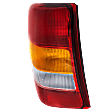 2004 Jeep Grand Cherokee Overland - Driver Side Halogen Tail Light, Without bulb(s), OE Replacement
