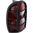 Driver Side Tail Light, without Bulb, Halogen, Clear and Red Lens, Limited/Renegade/Sport Model, 6 Cyl., 3.7L Engine, For Models With Tail Lamp Guard
