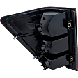 Passenger Side Tail Light, without Bulb, Halogen, Clear and Red Lens