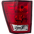 Driver Side Tail Light, without Bulb, Halogen, Clear and Red Lens