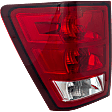 Driver Side Tail Light, without Bulb, Halogen, Clear and Red Lens
