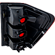Driver Side Tail Light, without Bulb, Halogen, Clear and Red Lens