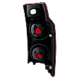Driver Side Tail Light, without Bulb, Halogen, Clear and Red Lens